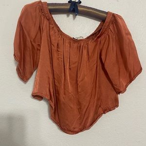 Silk crop top